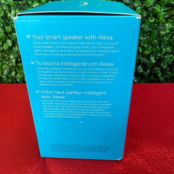 Amazon Echo Pop Bluetooth Smart Speaker Charcoal Black Gift New Open Box - Picture 7 of 8